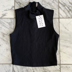NWT Tanya Taylor mock neck crop top. XS